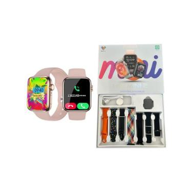 Imagem de Smartwatch Hw 2 41mm Mini Nfc Gps Siri 7 Pulseiras Multi-funções de Es