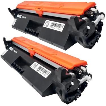 Imagem de Kit 2 Cartucho de Toner CF230A 30 Com Chip Para impressoras Laserjet M