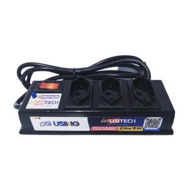 Imagem de Protetor Filtro Dps Anti Raio - Power Line Using 3 Tomadas R - Inusite