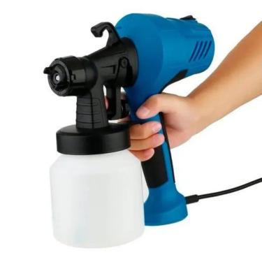 Imagem de Pistola Pulverizador Pulverizador Compressor De Tinta Pintura Eletrica Para Parede Profissional 400W 110V