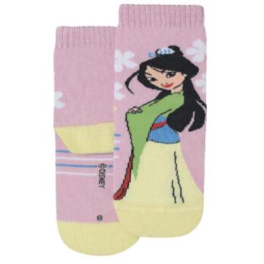 Imagem de Meia Lupo Disney Princesas Cano Médio Meninas Punho Soft Algodão, 2300