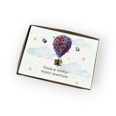 Imagem de Brinco ponto de luz de aço+ Caixa presente UP Altas Aventuras