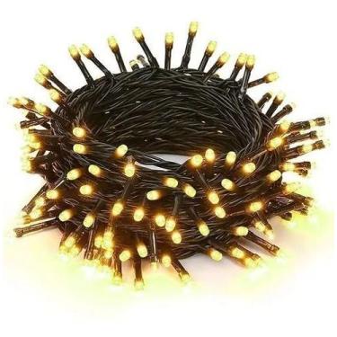 Imagem de Pisca Cordão 100 Lâmpadas 127 Led 8 Funções 10m Cor Amarelo Warm Branc