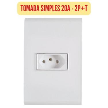 Imagem de Tramontina Liz Conjuntos - Tomadas e Interruptores 4X2, Tomada 20A BR