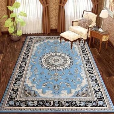 Imagem de Estilo retrô de luxo sala de estar tapete quarto tapetes macios antiderrapantes fofos grande área vestiário tapetes, SY1740, TD, 300x400CM