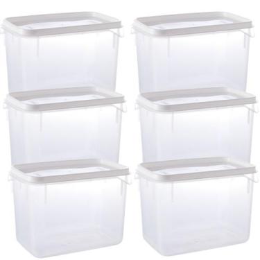 Imagem de Pote de plástico transparente para freezer e micro-ondas 3 litros com 
