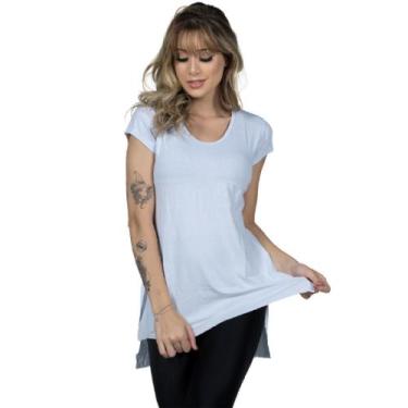 Imagem de Blusa Fitness Sobre Legging Feminina Tapa Bumbum - WLS Modas, P, Branc