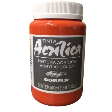 Imagem de Tinta Acrílica Corfix Para Telas 500ml G1 Escolha a Cor , VERMELHO CáD