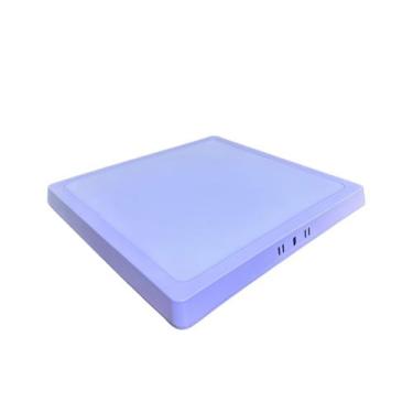 Imagem de Painel Plafon 24w de Sobrepor Quadrada Branca Flat Led 3000K - Lumanti