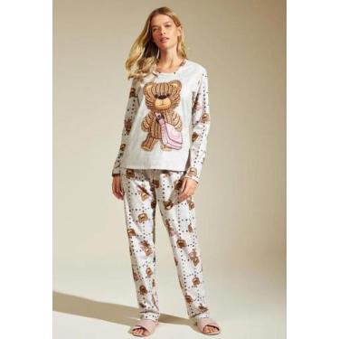 Imagem de Pijama recco longo de new soft, 42, Est, Urso croche i24