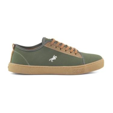 Imagem de Sapatênis Polo Masculino White Macio Legitimo Lonado Casual - LH Shoes