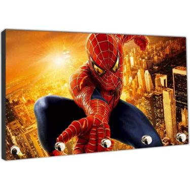 Imagem de Porta Chave Homem Aranha Avengers Organizador Chaveiros - Vital Quadro