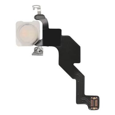 Imagem de Risidamoy Substituição de cabo flexível de luz flash para iPhone 13 Mini reparo de lanterna conector de reparo mudo interruptor de mudo com suporte de metal pré-instalado para A2626 A2628 A2629 A2630