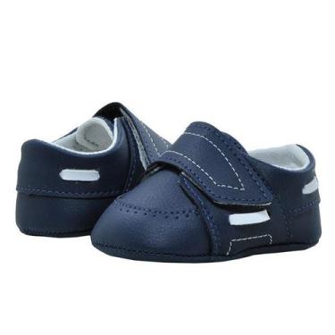 Imagem de Sapatinho de Bebê Bicho de Pé - Dockside Masculino com Fecho - Sintéti