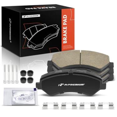 Imagem de A-Premium Conjunto de pastilhas de freio a disco de cerâmica frontal compatível com Ram ProMaster 1500 2014-2022, ProMaster 2500 2014-2022, ProMaster 3500 2014-2022, 4 peças