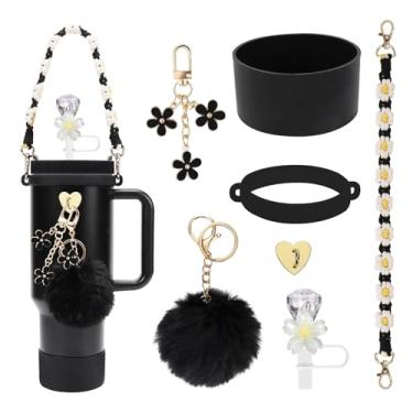 Imagem de AiScrofa Acessórios de copo para copo Stanley Cup 850 g 1,134 g com alça, incluindo alça de alça de garrafa de água, bota de copo Siliocne Stanley, capa de canudo de silicone