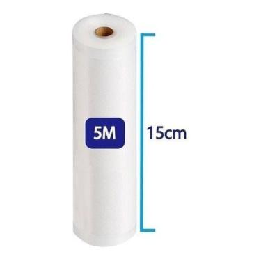 Imagem de 10 Bobinas Rolo De Saco Embalagem Seladora A Vácuo 15cm X 5m - oem