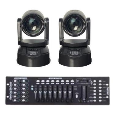 Imagem de 2 Moving Head Beam Rgbw 100w 7gobo + Mesa Dmx - SANY, BIVOLTS