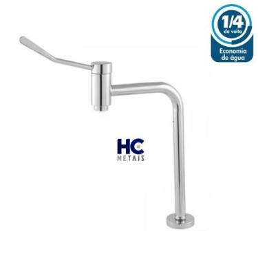 Imagem de Torneira Clínica Hospitalar Bancada Cotovelo Alta 90º Metal - HC METAI