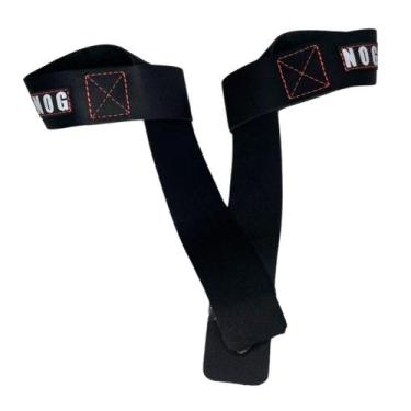 Imagem de Strap fita couro tala Fitness Musculação NOGFORWARD, Laranja