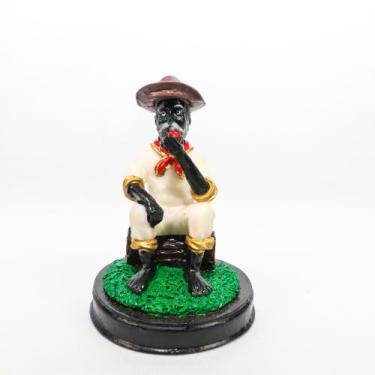 Imagem de Preto velho em resina 13cm(fábricação própria) - Empório decoração 