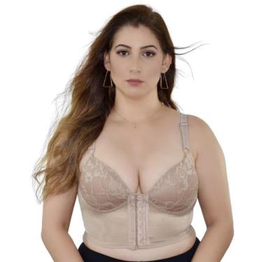 Imagem de Cropped Alça Ajustável Modelador C/Bojo Rendado - M23 - Fanáticos Por 