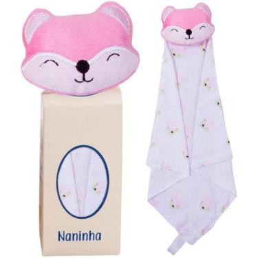 Imagem de Naninha para Bebê Raposinha Rosa - Miguel Baby