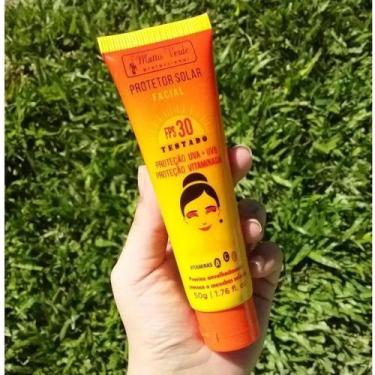 Imagem de Protetor Solar Facial fps 30 Vitamina E MATO VERDE - matto verde cosme