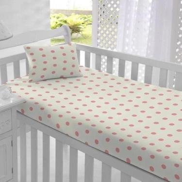 Imagem de Jogo de Cama Berço Pipoca 02 Peças Lençol Fio Egípcio - Camasoft