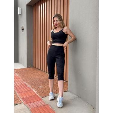 Imagem de Legging Capri Corsário Suplex  Feminina Academia Fitness - bellafitnes