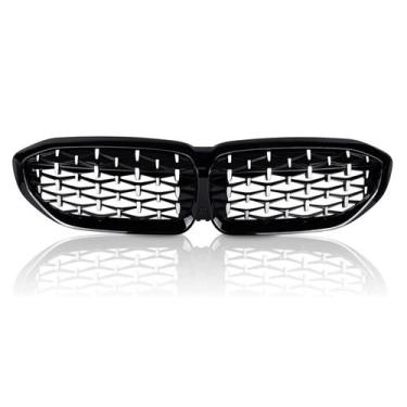 Imagem de Grade Bmw Diamante 320 330 340 M Gp G20 Black Piano Cromado - Veon