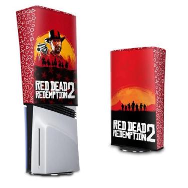Imagem de Capa Compatível PS5 Pro Anti Poeira Vertical - Red Dead Redemption 2 -