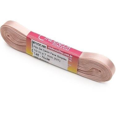 Imagem de Fita de Cetim Nº 01 7mm com 10 Metros - Cinderela, 146 NUDE