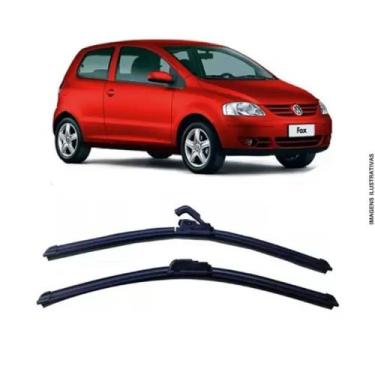 Imagem de Par Palheta Limpador Parabrisa Silicone VW Fox 2003 A 2012 - VX