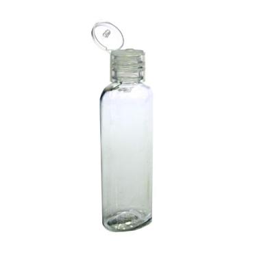 Imagem de 50un Frasco Pet Oval II 60ml com Tampa Flip Top - Casa das Essências S
