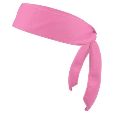 Imagem de PATIKIL Faixa de cabeça com laço de cabeça, faixa de cabeça Ninja Karatê ajustável, esportiva, com absorção de suor, para treino para homens e mulheres, corrida, tênis, ioga, rosa
