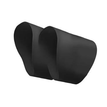 Imagem de Dynwave Faixas de cadarço de futebol Protetores de cadarço de chuteira de futebol Capas flexíveis de silicone para cadarços de tênis de futebol e rúgbi, Preto