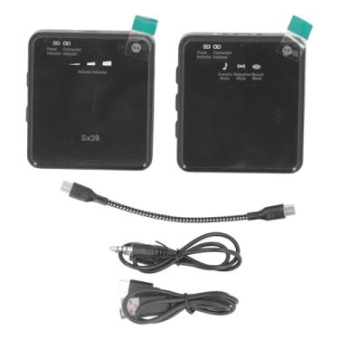 Imagem de Microfone de Lapela Com Efeitos de Reverberação Conexão Estável Mini Microfone Integrado Chip DSP Monitoramento Auditivo Em Tempo Real para Gravação de Vídeo Vlog