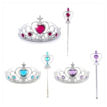 Imagem de Kit Princesa/Rainha (Varinha + Coroa) Fantasia Halloween - RT
