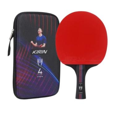 Imagem de Raquete Tênis de Mesa 4 Estrelas Ping Pong Profissional Classica Loki K4 Stars Aprovado ITTF Cabo Longo FL + Capa de Raquete de Proteção