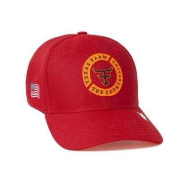 Imagem de Bone Texas Farm - Tf689 - Vermelho Bordo/ L. Neon Único-Unissex