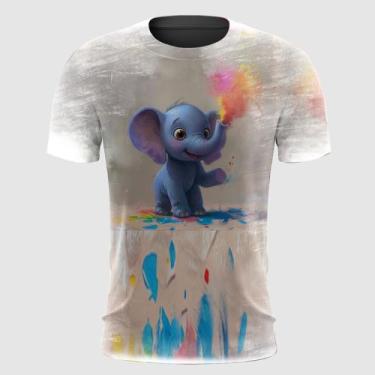 Imagem de Camiseta Filhote de Elefante Colorindo - Fabriqueta, GG
