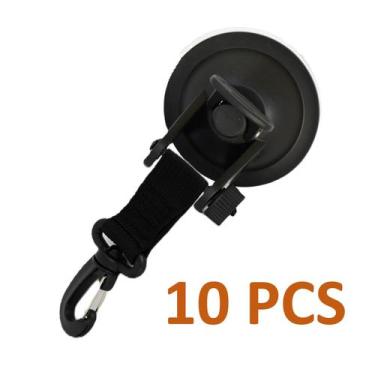 Imagem de Kit 10 Ventosa C/ Gancho P/ Fixar Tendas Barracas Camping Atividades a