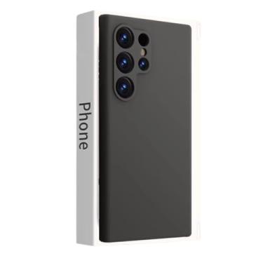 Imagem de Capa Capinha de SIlicone Preta Compatível Com Samsung Galaxy S24 Ultra Tela de 6.8 Polegadas (Hard Glass Store)