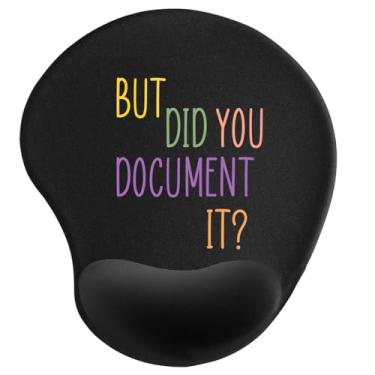 Imagem de Mouse pad com descanso de pulso, mouse pad ergonômico com almofada de descanso de pulso de espuma de memória, base de borracha antiderrapante para jogos e laptop de computador de escritório em casa,