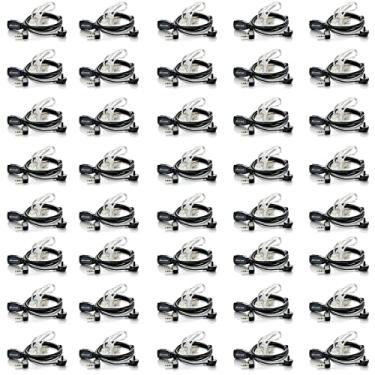 Imagem de Pacote com 40 fones de ouvido Walkie Talkie com microfone para fone de ouvido BaoFeng Radio Retevis para Baofeng UV-5R BF-888S Arcshell Retevis H-777 RT21 RT22 Kenwood rádio bidirecional da LUITON