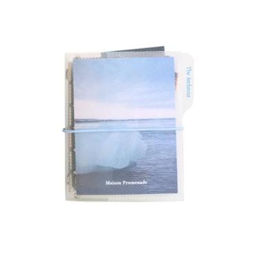 Imagem de MaisonPromenade 5 anéis M5 recarregável Polaroid álbum de fotos fichário com 80 bolsos para fotos e cartões faça você mesmo, mini fichário (anel de metal)