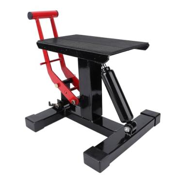 Imagem de Suporte de elevação do macaco motocicleta, Altura Ajustável Macaco Hidráulico para Motocicleta com plataforma larga, 330Lbs macaco de elevação de tesoura para motociclos