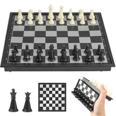 Imagem de Conjunto de xadrez de viagem Vikutu Magnetic 15cm