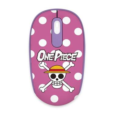 Imagem de Mouse Akko One Piece Roxo e Rosa Smart 1